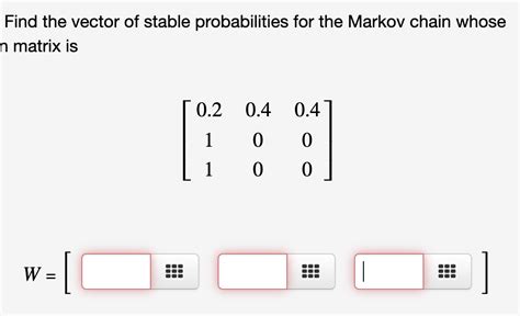 markov chain stable vector calculator.
